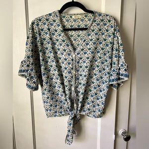 Max Studio Tie Blouse